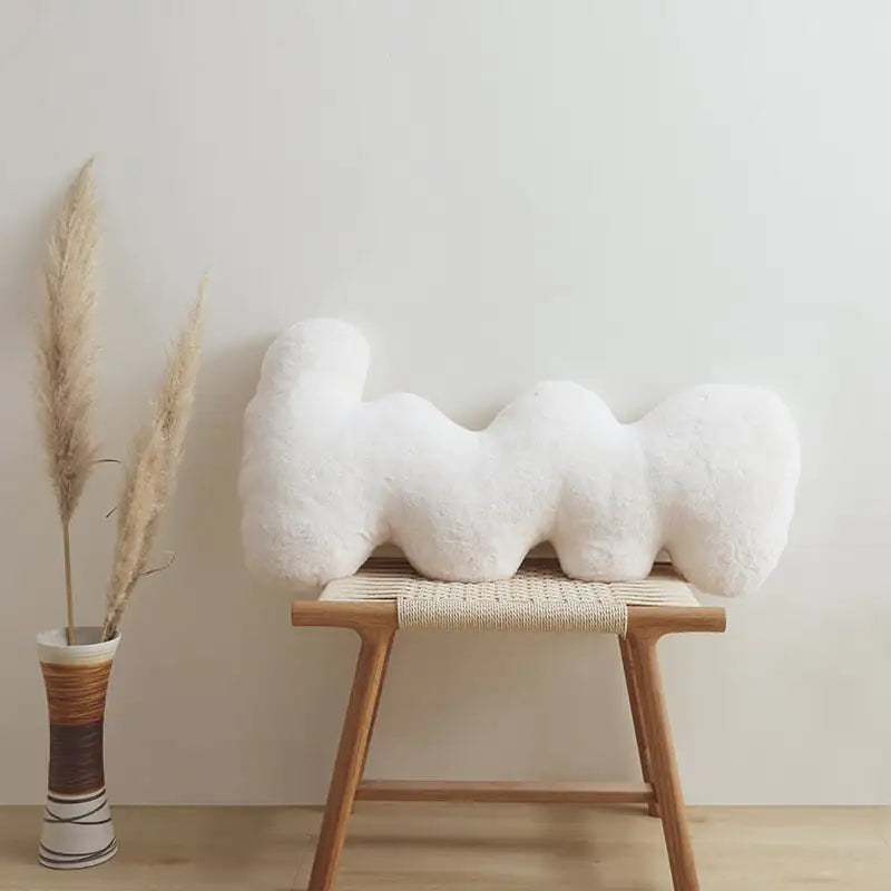 Nordic Style Rabbit Velvet Bedside Pillow - Eclatliving Furniture