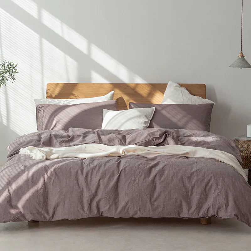 Minimalist Muji-Inspired Japanese Bedding Set - Eclatliving Furniture