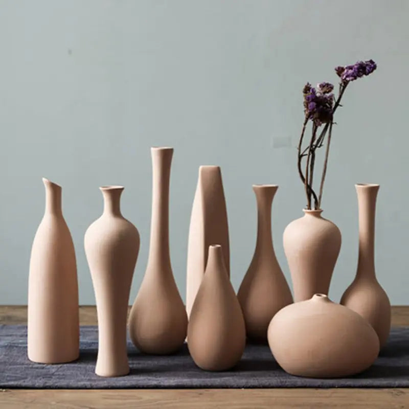 Minimalist Nordic Ceramic Vase for Home Decor - Eclatliving Kitchen & Dining