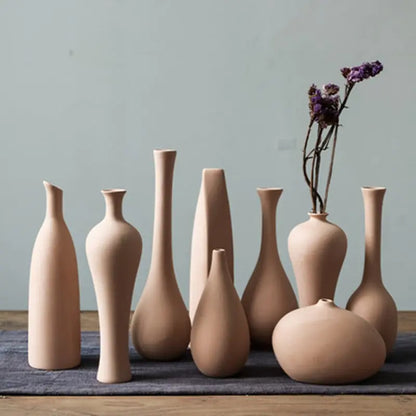 Minimalist Nordic Ceramic Vase for Home Decor - Eclatliving Kitchen & Dining