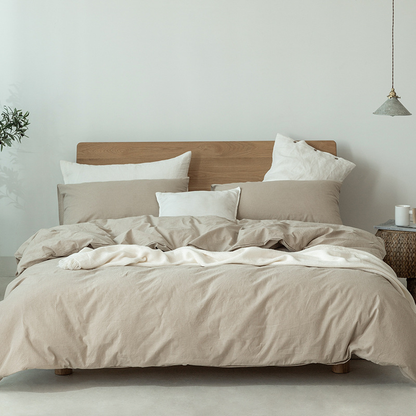 Minimalist Muji-Inspired Japanese Bedding Set - Eclatliving Furniture