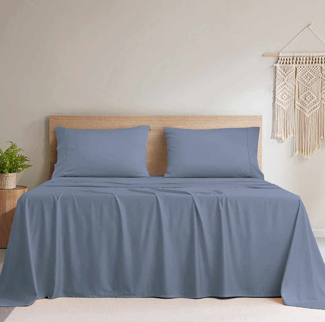 Bamboo Fiber Solid Color Bedding Set