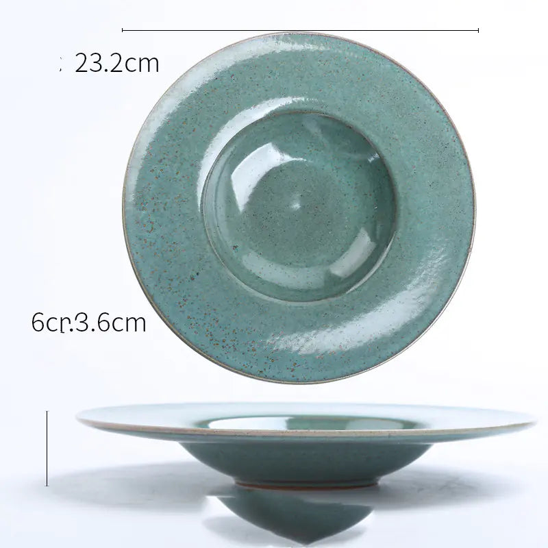 Nordic Ceramic Straw Hat Decorative Tray - Eclatliving Furniture