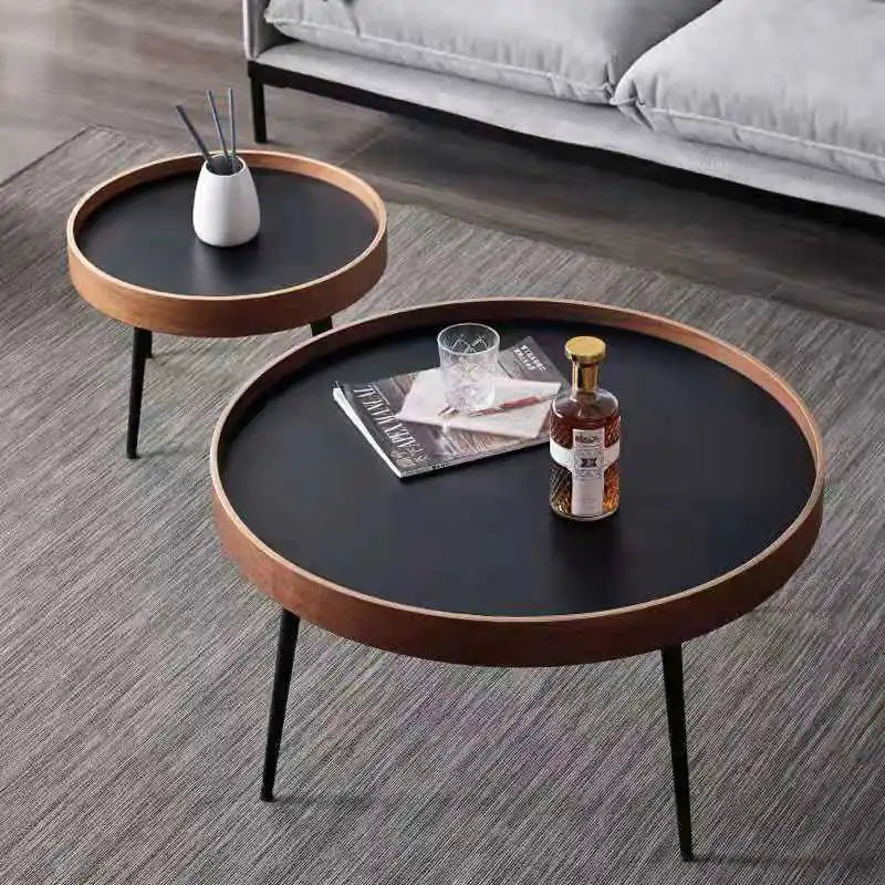 Nordic Modern Minimalist Round Coffee Table Set - Eclatliving Furniture