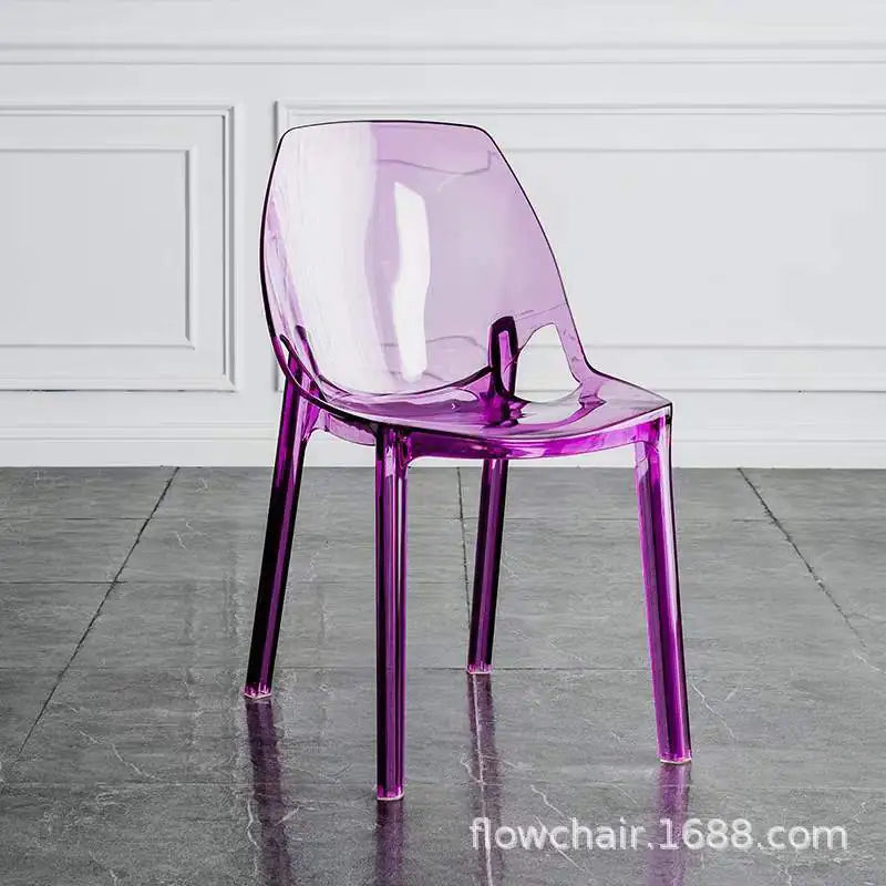 Fashionable Nordic Acrylic Crystal Makeup Chair