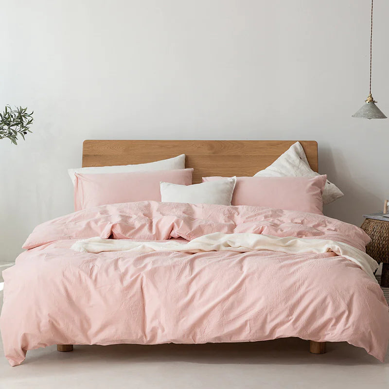 Minimalist Muji-Inspired Japanese Bedding Set - Eclatliving Furniture