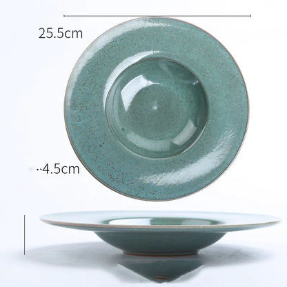 Nordic Ceramic Straw Hat Decorative Tray - Eclatliving Furniture