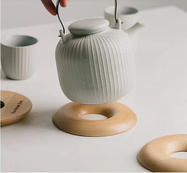 Japanese Nordic Style Wooden Pot Holder Coaster