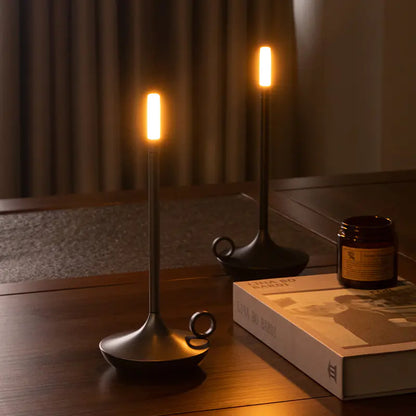 Nordic Ins Rechargeable LED Bedside Candle Lamp - Eclatliving Furniture