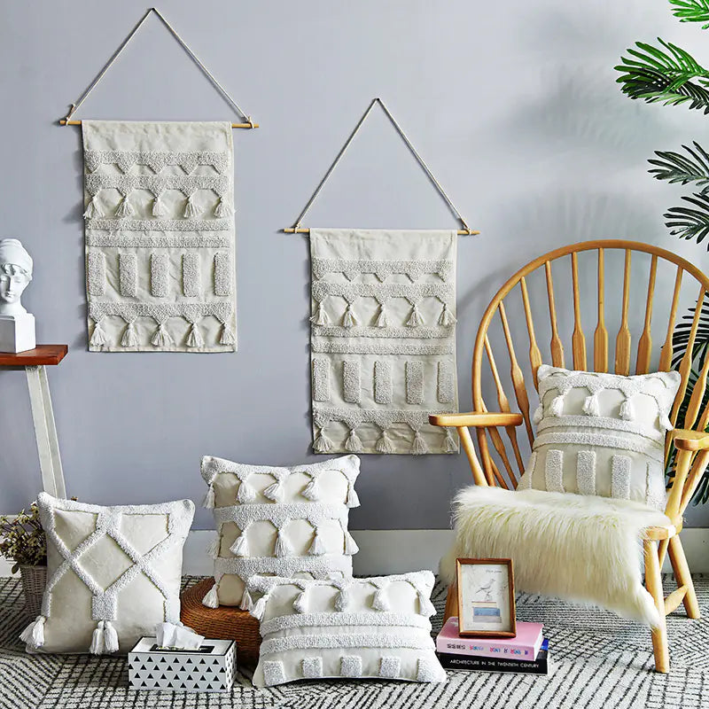 Nordic Moroccan Tufted Throw Pillowcase - Eclatliving Furniture