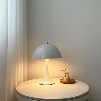 Danish Mid-Century Mushroom Table Lamp for Bedroom