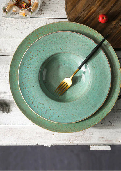 Nordic Ceramic Straw Hat Decorative Tray - Eclatliving Furniture