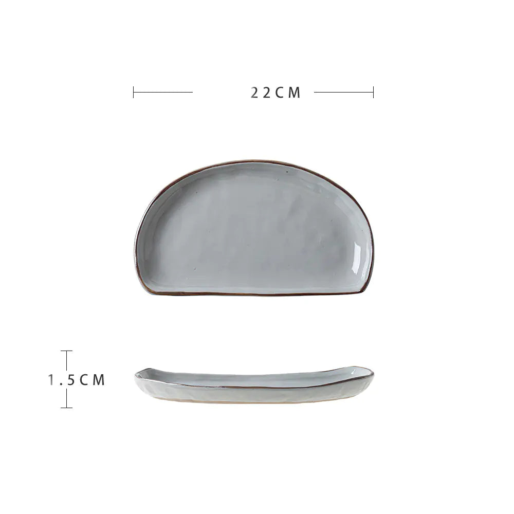 Minimalist Creative Ceramic Snack Platter for Home - Eclatliving Kitchen & Dining