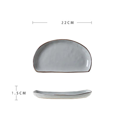 Minimalist Creative Ceramic Snack Platter for Home - Eclatliving Kitchen & Dining