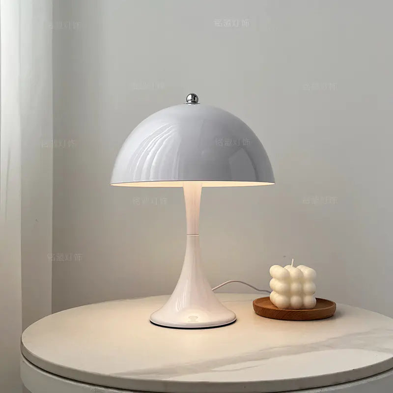 Danish Mid-Century Mushroom Table Lamp for Bedroom