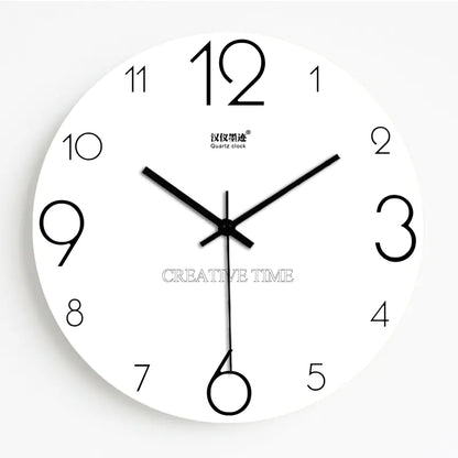 Creative Nordic Wall Clock with Panda Design