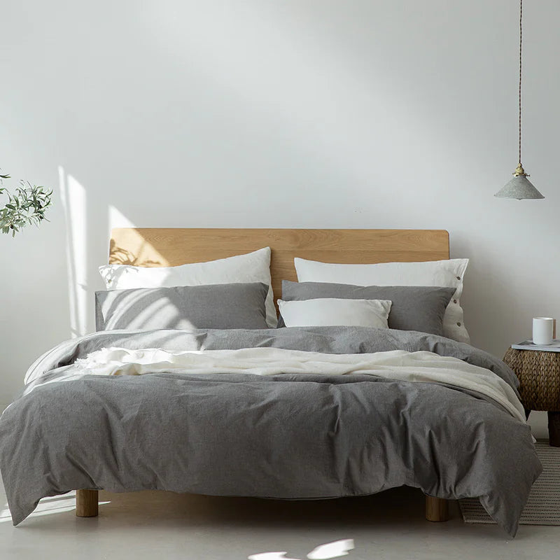 Minimalist Muji-Inspired Japanese Bedding Set - Eclatliving Furniture