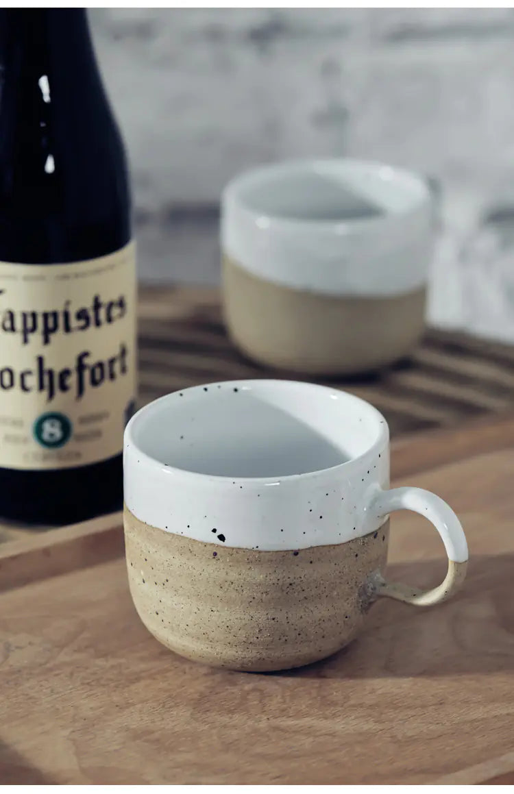 Nordic Style Stoneware Coffee Cup with Matte Finish - Eclatliving Home Decor