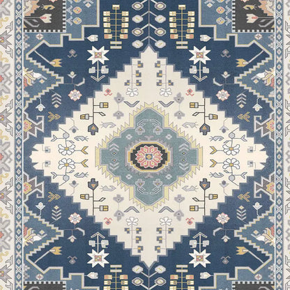 Nordic Blue Woven Rug - 1 Piece