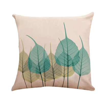 Modern Ink Painting Tulip Linen Pillowcase Cover