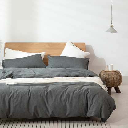 Minimalist Muji-Inspired Japanese Bedding Set - Eclatliving Furniture