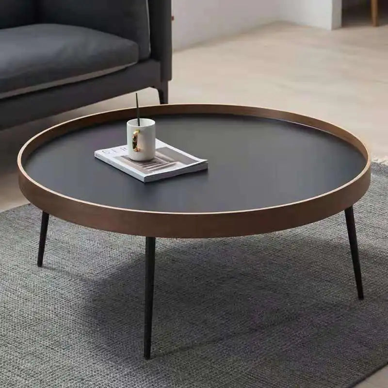 Nordic Modern Minimalist Round Coffee Table Set - Eclatliving Furniture