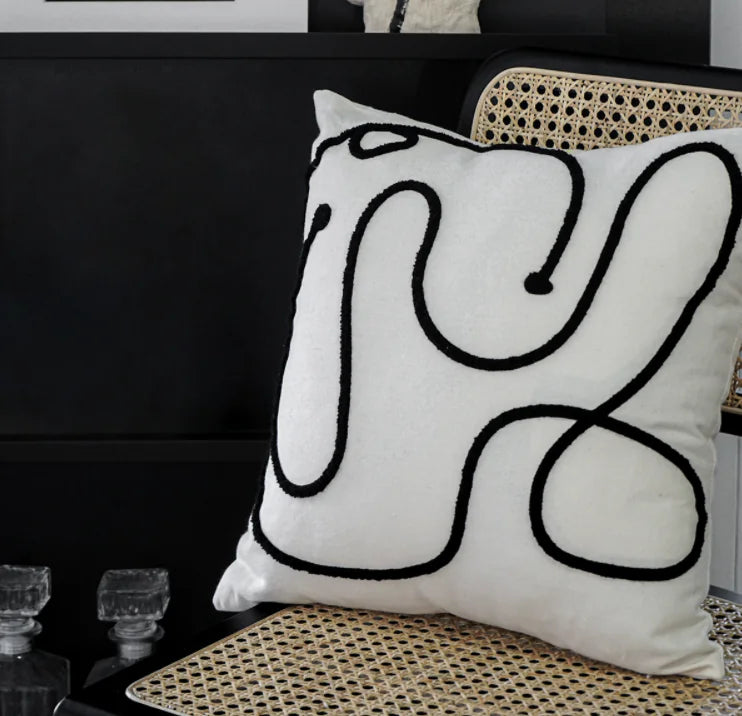 Modern Nordic Bedside Cushion Pillowcase for Bedding