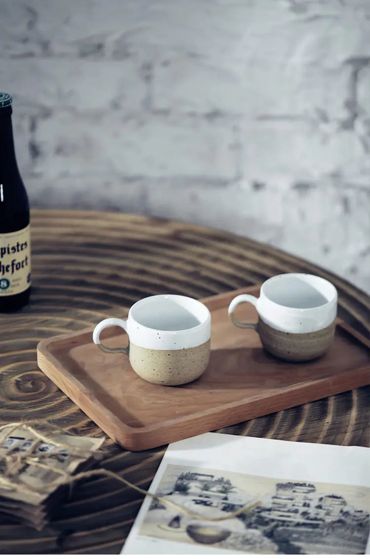 Nordic Style Stoneware Coffee Cup with Matte Finish - Eclatliving Home Decor