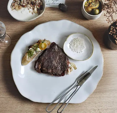 Ceramic Irregular Dinnerware Set with Bowls and Plates