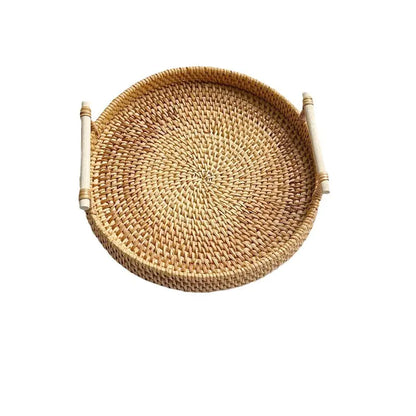 Woven Rattan Snack Storage Basket (Small)