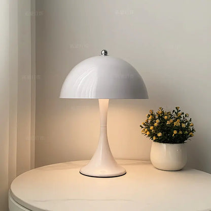 Danish Mid-Century Mushroom Table Lamp for Bedroom