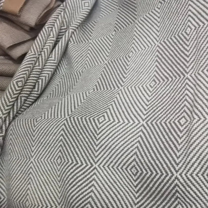 Class A Combed Cotton Knitted Diamond Throw Blanket