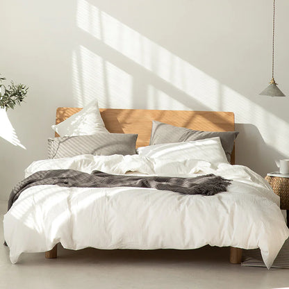 Minimalist Muji-Inspired Japanese Bedding Set - Eclatliving Furniture