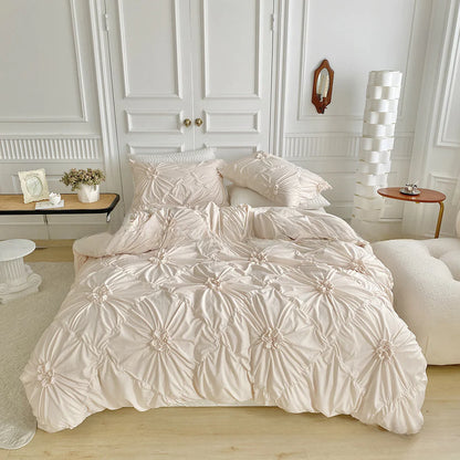 Amazon Bedding Set with Solid Color 3D Design