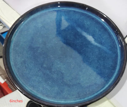 Marble Pattern Plate, Nordic Dinnerware with Gold Edge