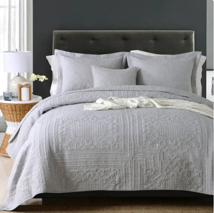 Embroidered 3-Piece Bedding Set