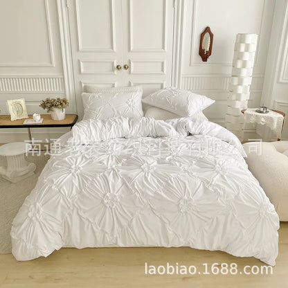 Amazon Bedding Set with Solid Color 3D Design