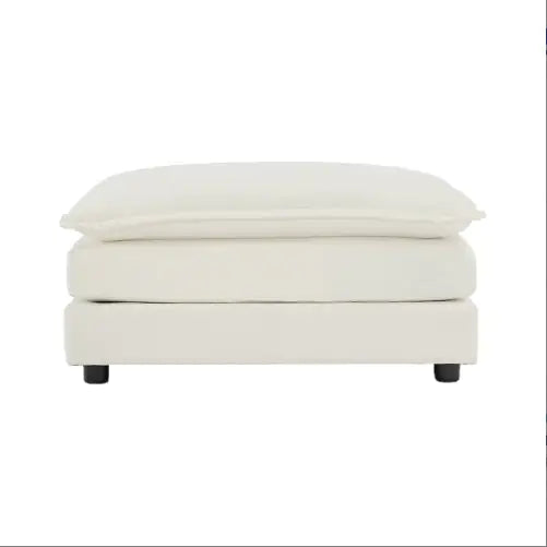 Chenille Fabric Ottomans Footrest To Combine With 2 Seater Sofa, 3 Seater Sofa And 4 Seater Sofa