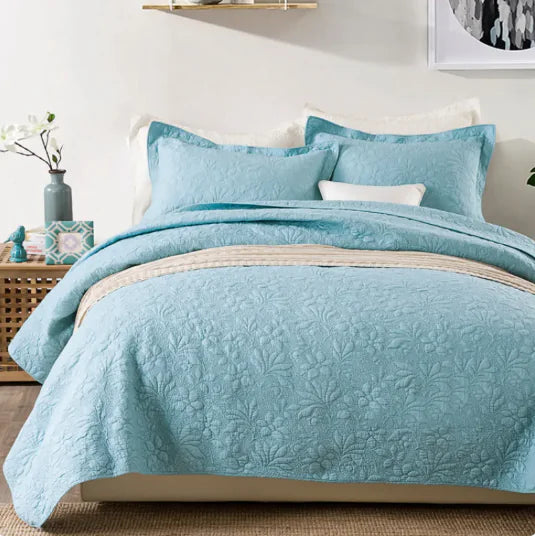 Embroidered 3-Piece Bedding Set