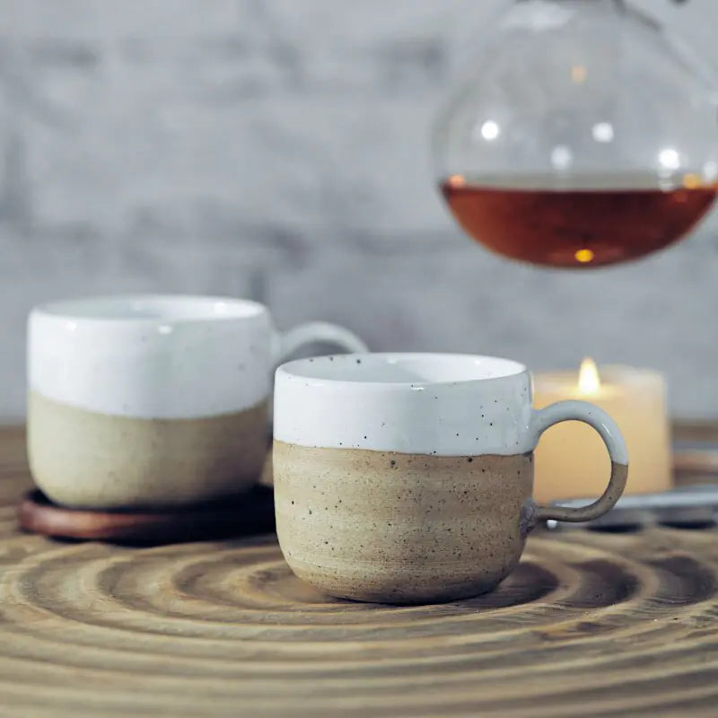 Nordic Style Stoneware Coffee Cup with Matte Finish - Eclatliving Home Decor