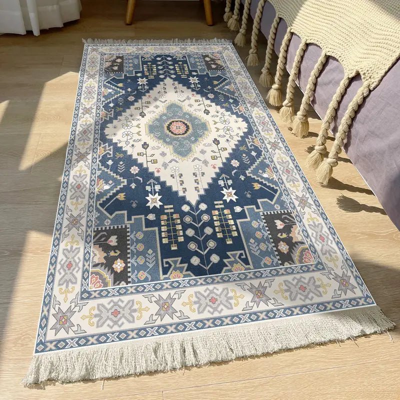 Nordic Blue Woven Rug - 1 Piece