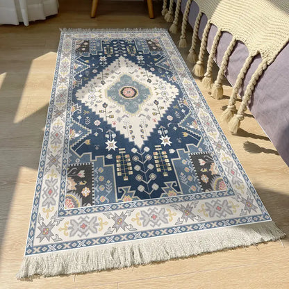 Nordic Blue Woven Rug - 1 Piece