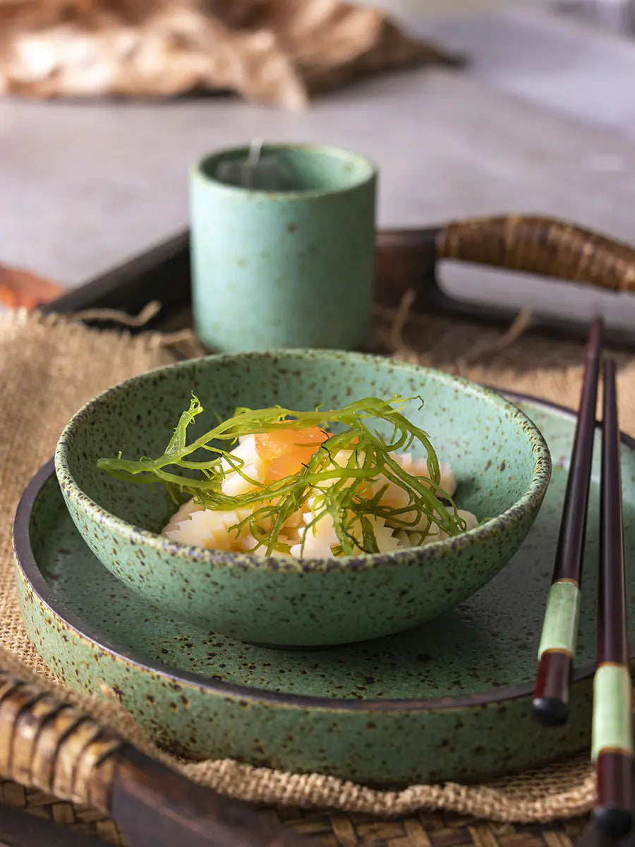 Vintage Handmade Stoneware Bowl for Creative Use