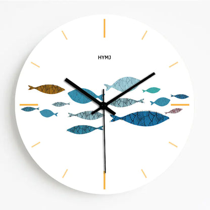 Creative Nordic Wall Clock with Panda Design