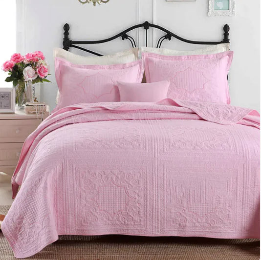 Embroidered 3-Piece Bedding Set